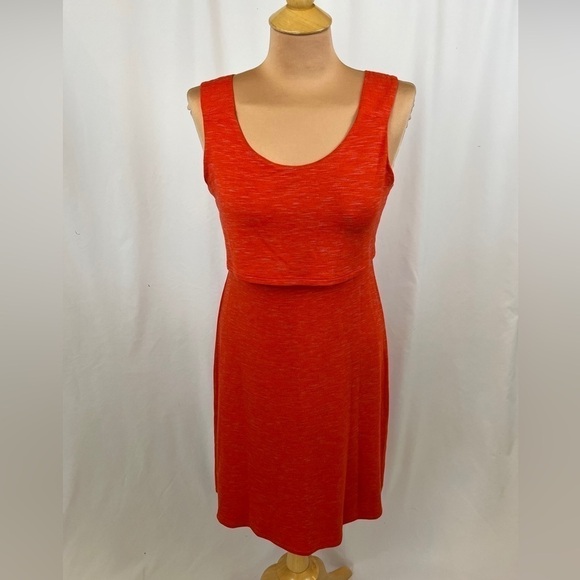 Cabi The Weekend Sleeveless Tank Dress Coral Sunset #5972 - Picture 2 of 8
